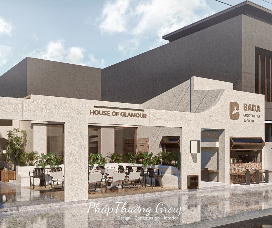 Thiết kế quán cafe, thiết kế quán trà sữa, quán cafe đẹp, quán trà sữa đẹp, pháp thường nhóm, phapthuonggroup