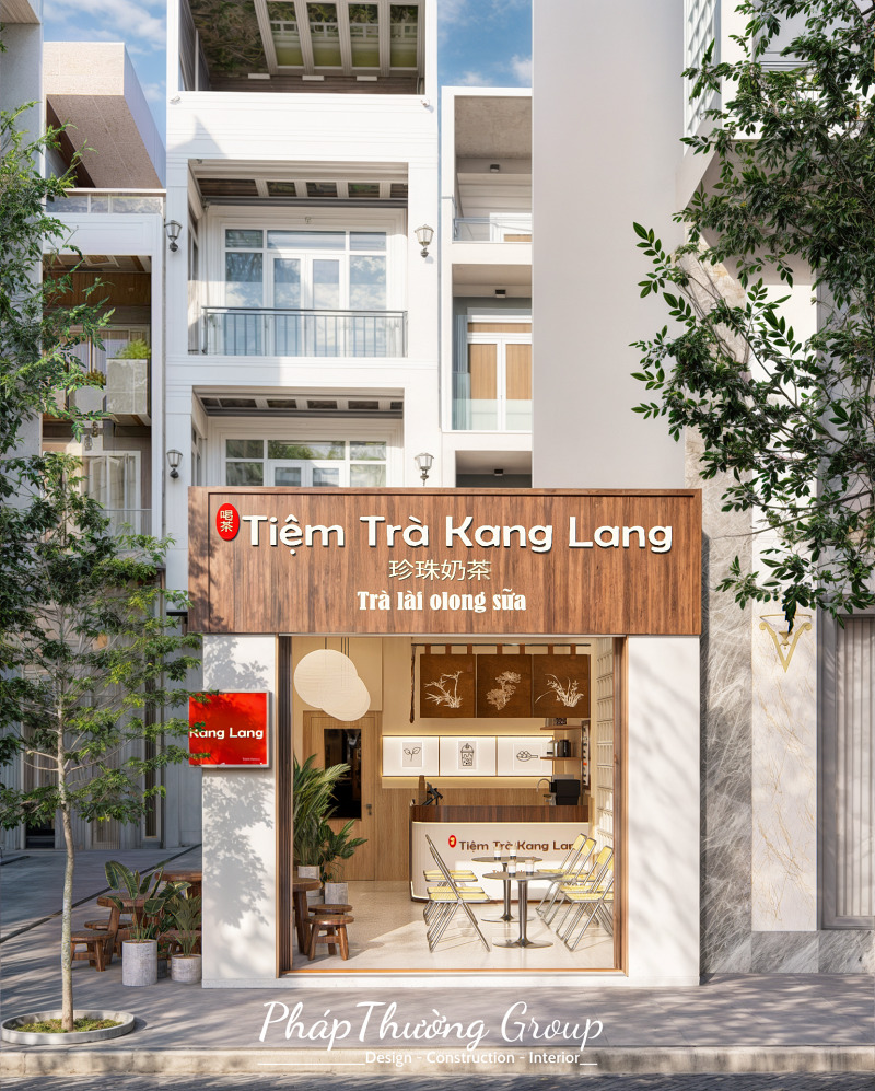 Thiết kế quán cafe, thiết kế quán trà sữa, quán cafe đẹp, quán trà sữa đẹp, pháp thường nhóm, phapthuonggroup