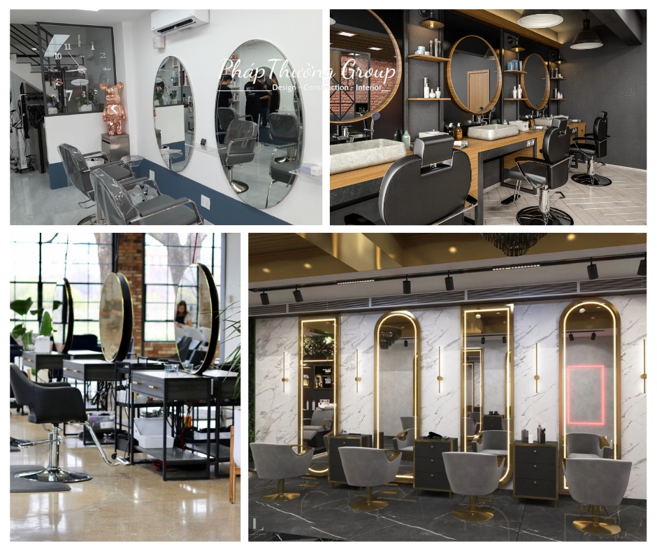 Thiết kế tiệm tóc, thiết kế salon tóc, tiệm tóc đẹp, thiết kế nội thất tiệm tóc, salon tóc đẹp, phapthuonggroup, pháp thường group