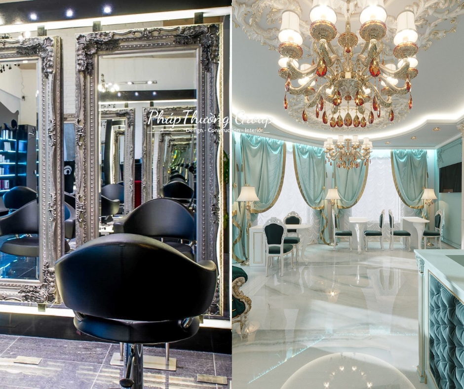 Thiết kế tiệm tóc, thiết kế salon tóc, tiệm tóc đẹp, thiết kế nội thất tiệm tóc, salon tóc đẹp, phapthuonggroup, pháp thường group
