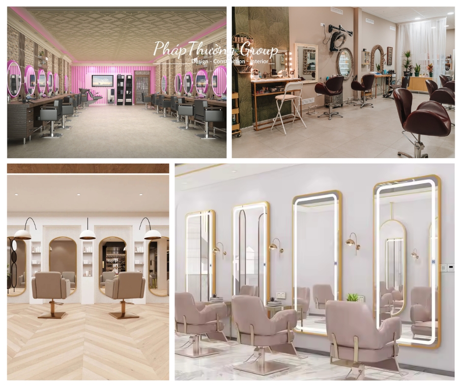 Thiết kế tiệm tóc, thiết kế salon tóc, tiệm tóc đẹp, thiết kế nội thất tiệm tóc, salon tóc đẹp, phapthuonggroup, pháp thường group