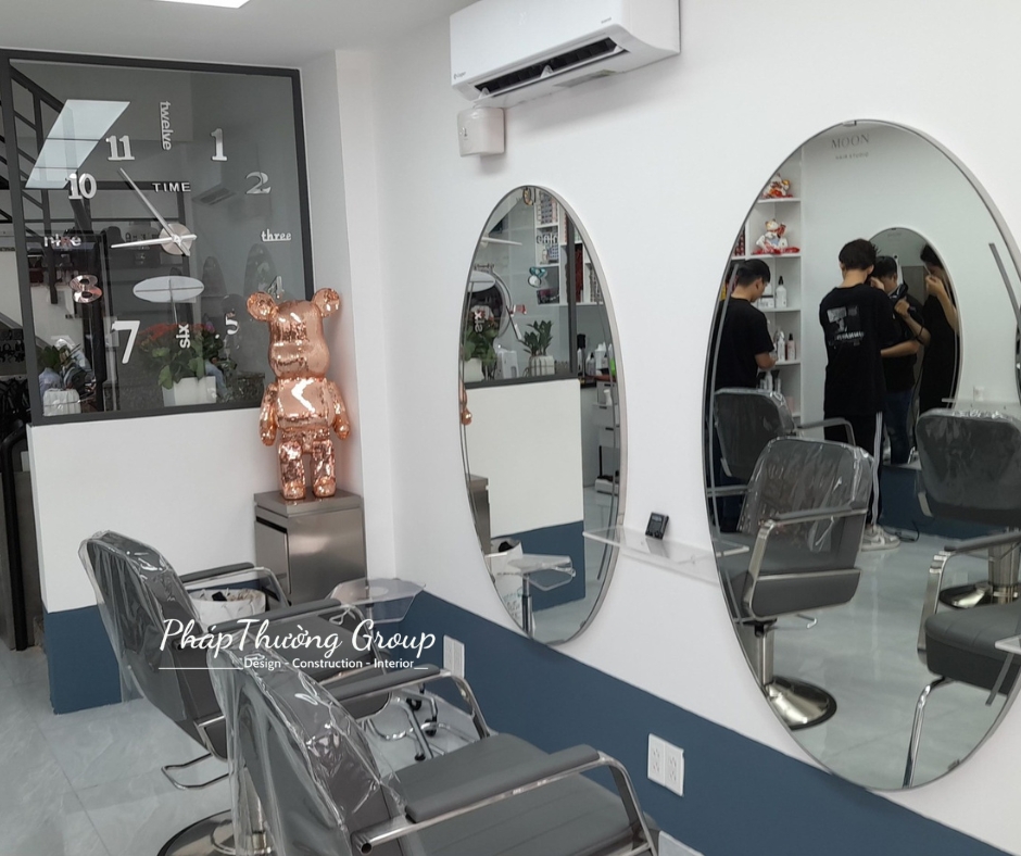 Thiết kế tiệm tóc, thiết kế salon tóc, tiệm tóc đẹp, thiết kế nội thất tiệm tóc, salon tóc đẹp, phapthuonggroup, pháp thường group