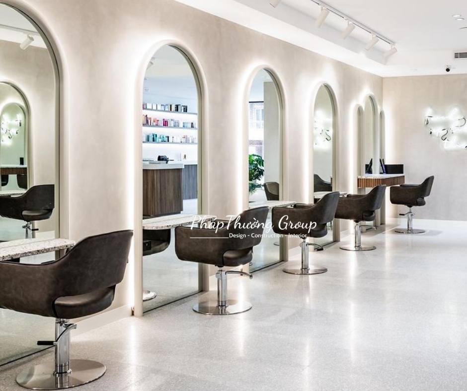 Thiết kế tiệm tóc, thiết kế salon tóc, tiệm tóc đẹp, thiết kế nội thất tiệm tóc, salon tóc đẹp, phapthuonggroup, pháp thường group