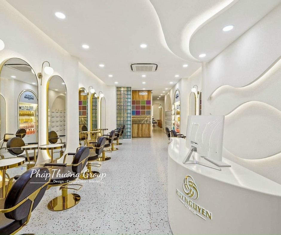 Thiết kế tiệm tóc, thiết kế salon tóc, tiệm tóc đẹp, thiết kế nội thất tiệm tóc, salon tóc đẹp, phapthuonggroup, pháp thường group