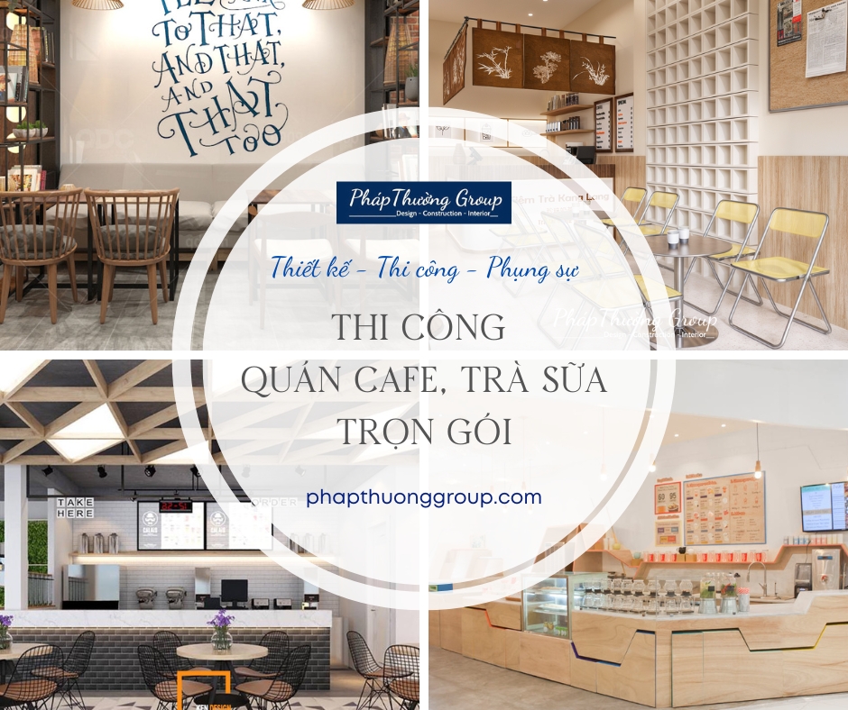thi công quán cafe, thi công quán trà sữa, setup quán trà sữa nhỏ, mô hình quán trà sữa đẹp